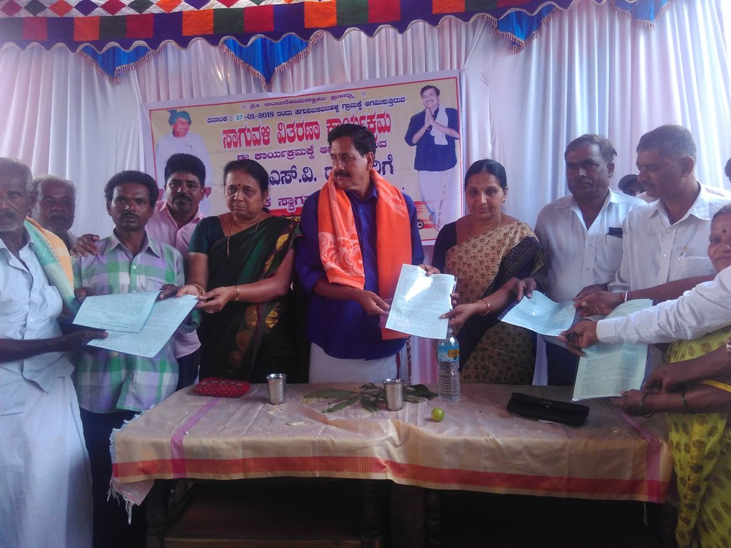 60 ವರ್ಷಗಳ ನಂತರ ರೈತರಿಗೆ ಸಾಗುವಳಿ ಪತ್ರ : ವೈ.ಎಸ್.ವಿ. ದತ್ತ